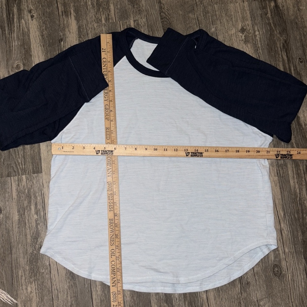 Faherty woman’s Cloud Long Sleeve Baseball Tee XL 
Organic cotton - Picture 6 of 8